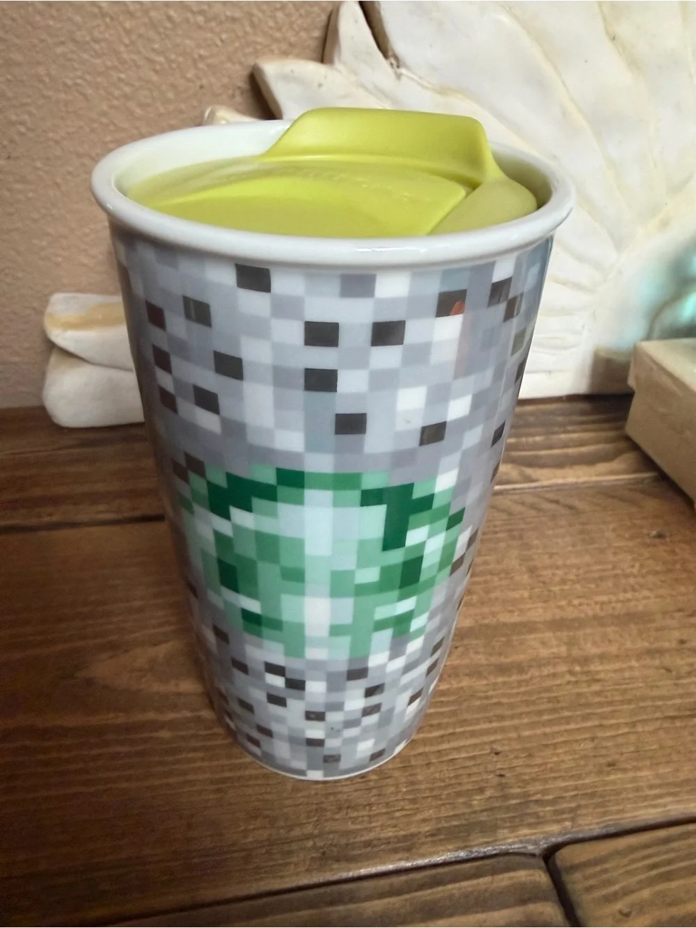 Starbucks 2012 Rodarte Pixel Ceramic Coffee Tumbler